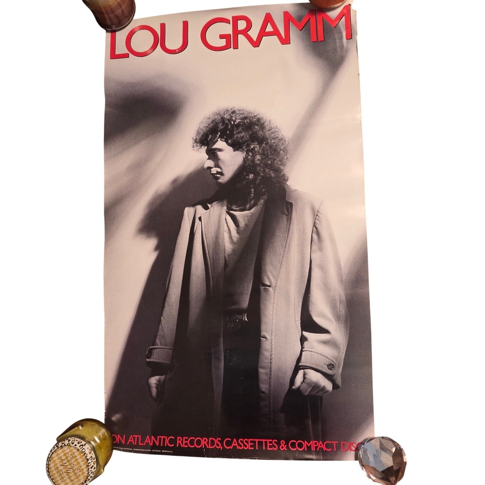 Lou Gramm Foreigner Ready Or Not Vintage 1987 Promo Poster 21x36 Atlantic